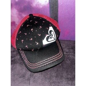 Surf Skate Roxy HAT Baseball Womens Girls TRUCKER pink Palm tree black
